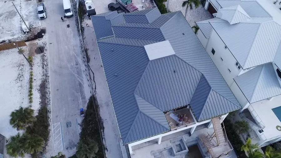Standing seam metal roof installed by Coastline Construction in Fort Myers, FL