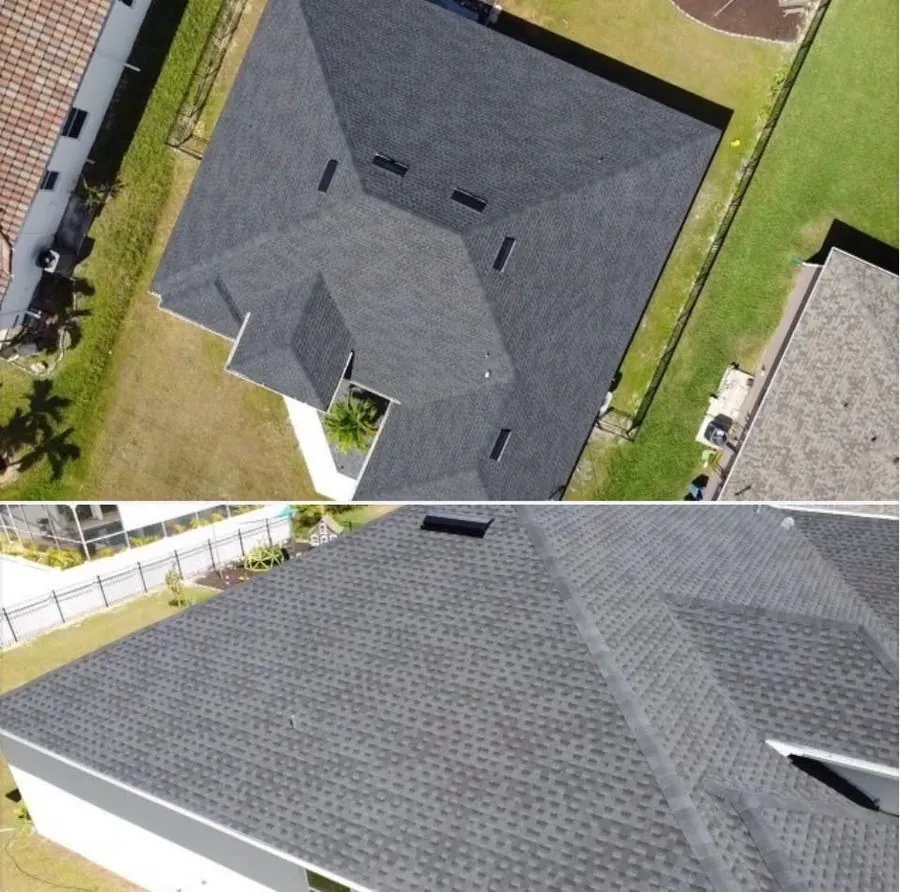 Architectural shingle roof replacement by Coastline Construction in Cape Coral, FL
