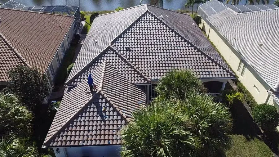 Full roof replacement in progress by Coastline Construction in Southwest Florida